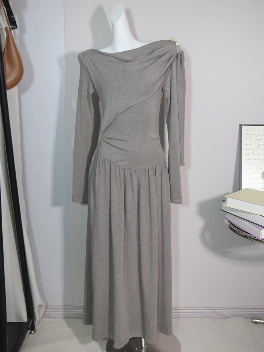 Off-Shoulder Long-Sleeve Knitted Wrap Dress Large
Off-Shoulder Long-Sleeve Knitted Wrap Dress Large