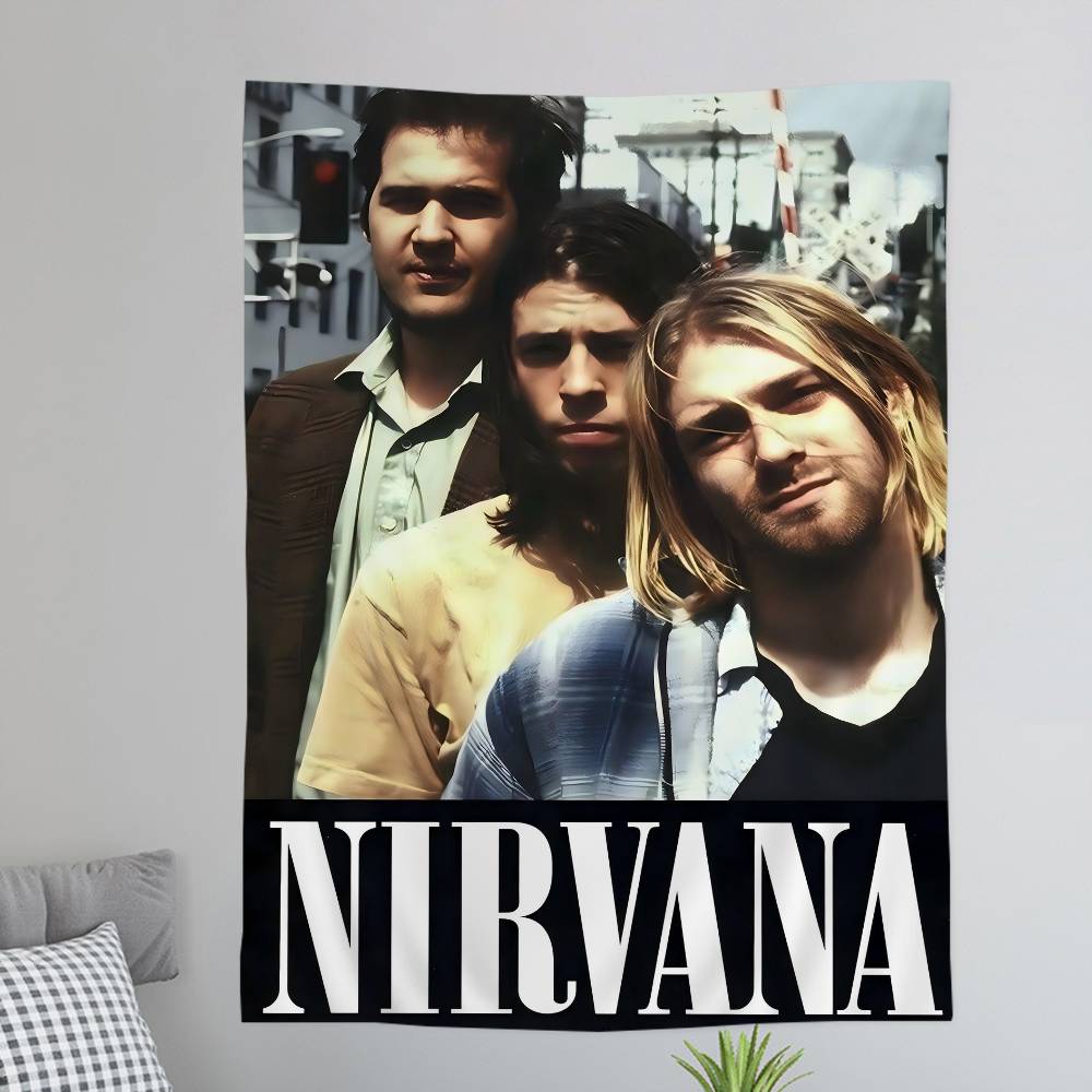 ANNirvanaRock Band Printed Large Wall Tapestry Art Science Fiction Room Home Decor Decor Blanket 74x94cm(29x37in)
ANNirvanaRock Band Printed Large Wall Tapestry Art Science Fiction Room Home Decor Decor Blanket 74x94cm(29x37in)
