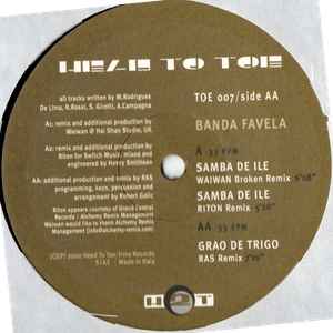 12inch Record BANDA FAVELA - Remix EP 2 TOE007 Head To Toe Rec 2003 Italy Dance & Electronica Used
12inch Record BANDA FAVELA - Remix EP 2 TOE007 Head To Toe Rec 2003 Italy Dance & Electronica Used