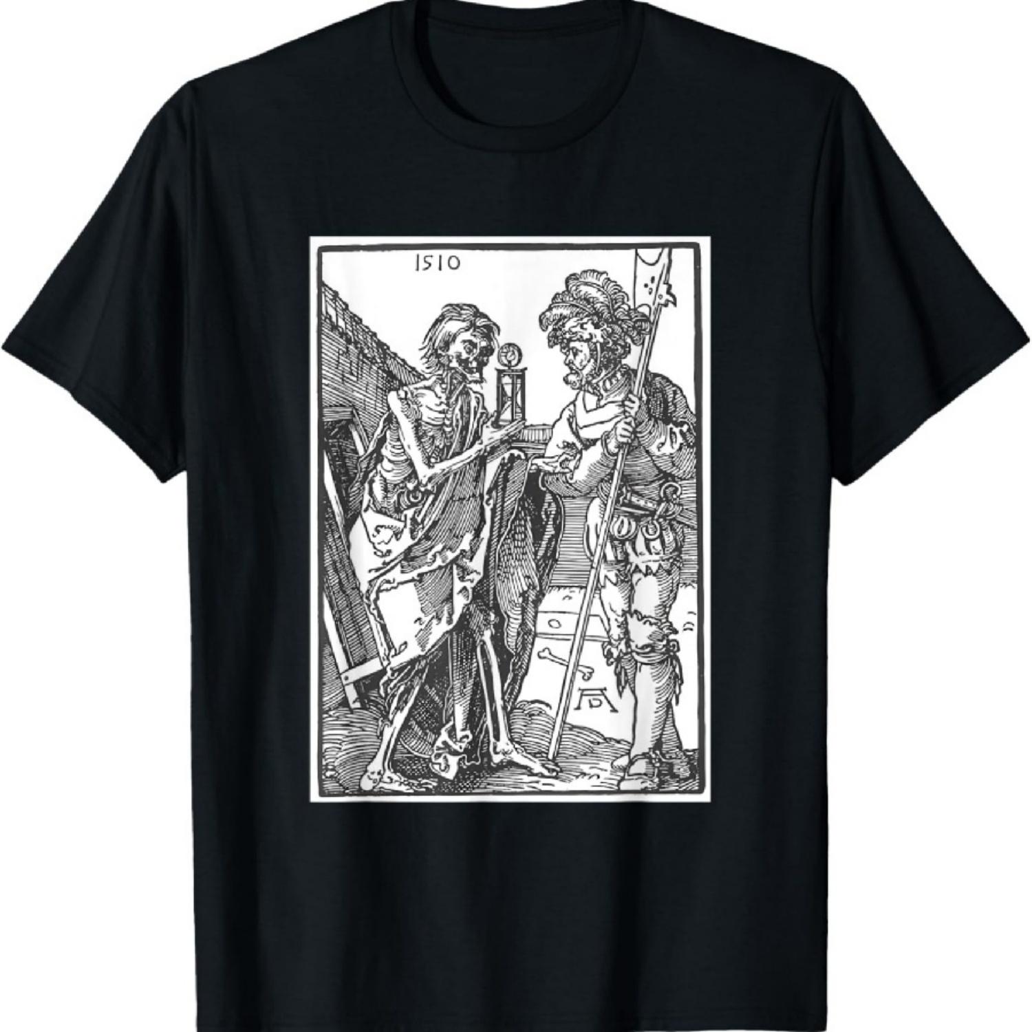 Death and the Landsknecht by Albrecht Durer (1510) Unisex-Adults T-Shirt Black Small Short Sleeve Classic Art History Military XXXXXL різнокольоровий
Death and the Landsknecht by Albrecht Durer (1510) Unisex-Adults T-Shirt Black Small Short Sleeve Classic Art History Military XXXXXL різнокольоровий