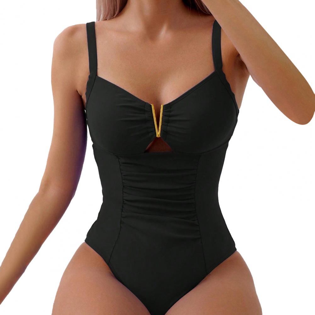 V-neck One-piece Bikini Stylish V-neck One-piece Swimsuit for Female Elegant Pleated Monokini Beachwear Quick-drying Uniform Co Practical Use S чёрный
V-neck One-piece Bikini Stylish V-neck One-piece Swimsuit for Female Elegant Pleated Monokini Beachwear Quick-drying Uniform Co Practical Use S чёрный