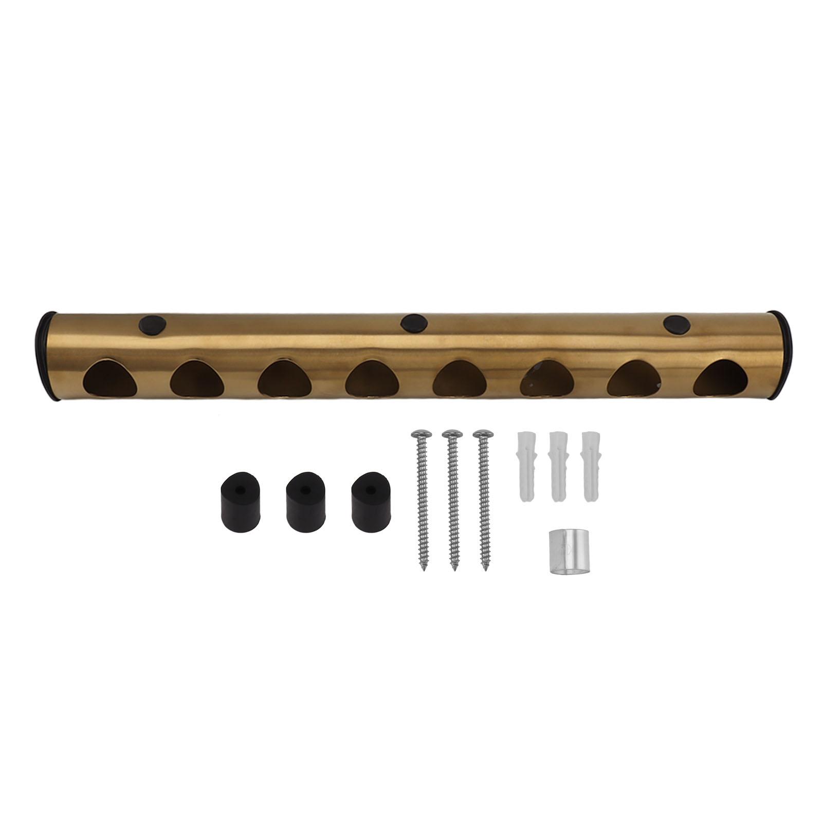 8 Holes Stainless Steel Wall Mounted Wine Rack Wall Bar Wine Bottle Rack Red Wine Storage Rack Gold Gold
8 Holes Stainless Steel Wall Mounted Wine Rack Wall Bar Wine Bottle Rack Red Wine Storage Rack Gold Gold