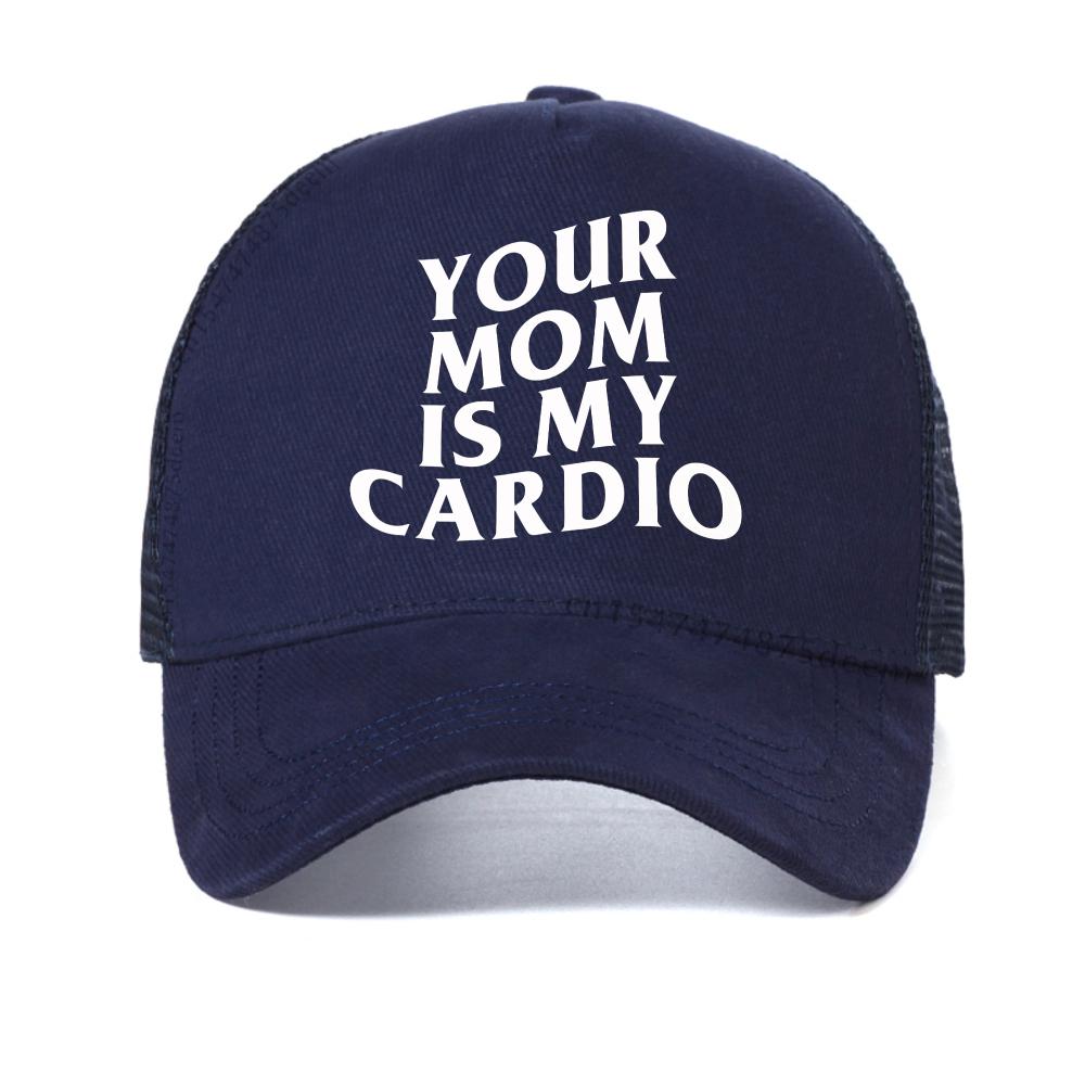 Your Mom Is My Cardio Gym mesh baseball cap Humor Funny Sarcastic Joke Graphic caps fashion casual Snapback Hat trucker hats Adjustable темно-синього кольору
Your Mom Is My Cardio Gym mesh baseball cap Humor Funny Sarcastic Joke Graphic caps fashion casual Snapback Hat trucker hats Adjustable темно-синього кольору