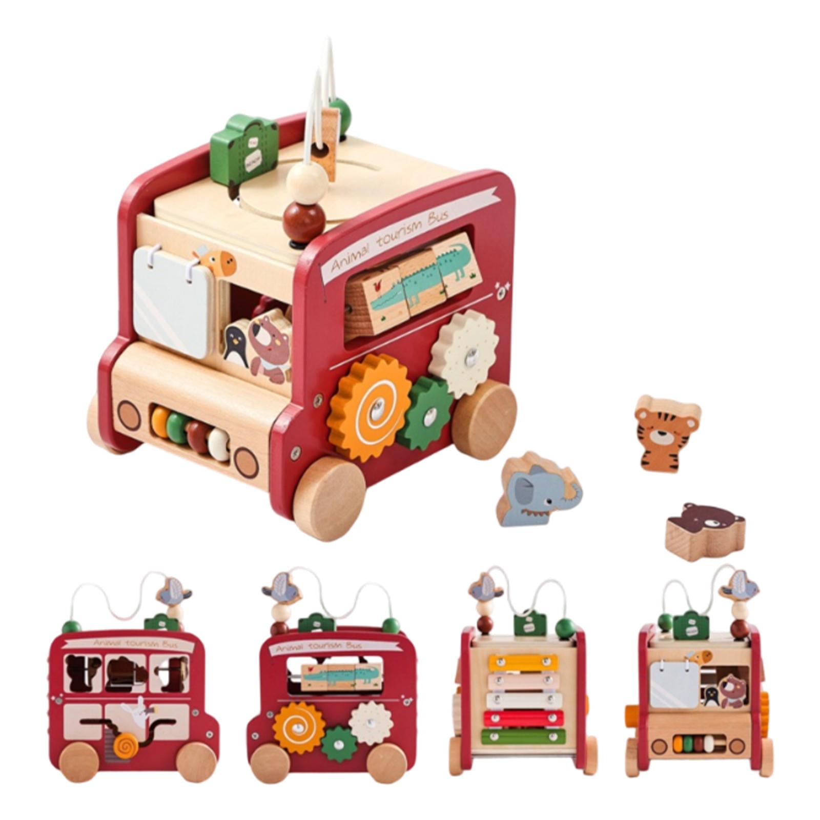 Children S Educational 5-In-1 Bus Toy, Shape Matching, Piano-Playing, Bead-Winding Wooden Toy Car One Size червоний
Children S Educational 5-In-1 Bus Toy, Shape Matching, Piano-Playing, Bead-Winding Wooden Toy Car One Size червоний
