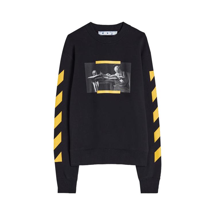 Off-White Caravaggio Painting Тонкие черные/разноцветные мужские топы с круглым вырезом OMBA025F21FLE0091084 M
Off-White Caravaggio Painting Тонкие черные/разноцветные мужские топы с круглым вырезом OMBA025F21FLE0091084 M