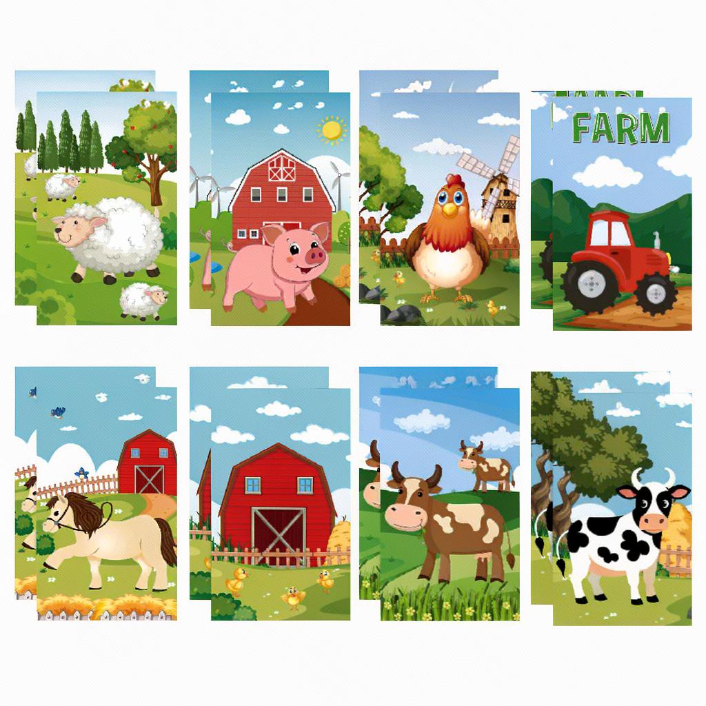 8-Pack Farm Animal Spiral Notebook Mini Pocket Notepad for Kids Students School Gift Barn Cow Pig Sheep Journal
8-Pack Farm Animal Spiral Notebook Mini Pocket Notepad for Kids Students School Gift Barn Cow Pig Sheep Journal