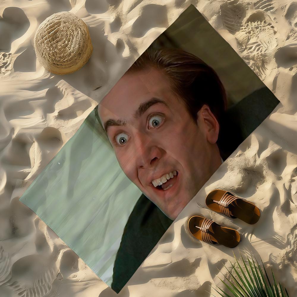 Funny N-Nicolas C-Cage Meme Towel Soft Lightweight Anti-Sand Large Beach Towel Quick-Drying Bath Sports Family W40*H60(CM)
Funny N-Nicolas C-Cage Meme Towel Soft Lightweight Anti-Sand Large Beach Towel Quick-Drying Bath Sports Family W40*H60(CM)