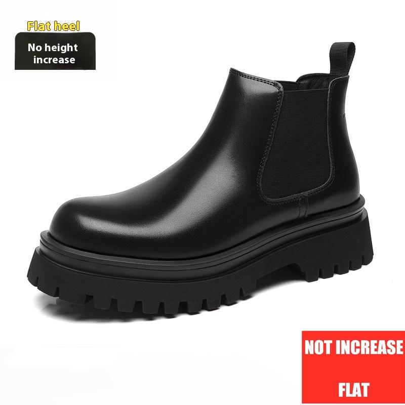 New Men s Genuine Leather Winter Boots 8cm Height Increasing Platform Sole Motorcycle Ankle Boots Warm Fleece Lined Snow Boots 38
New Men s Genuine Leather Winter Boots 8cm Height Increasing Platform Sole Motorcycle Ankle Boots Warm Fleece Lined Snow Boots 38