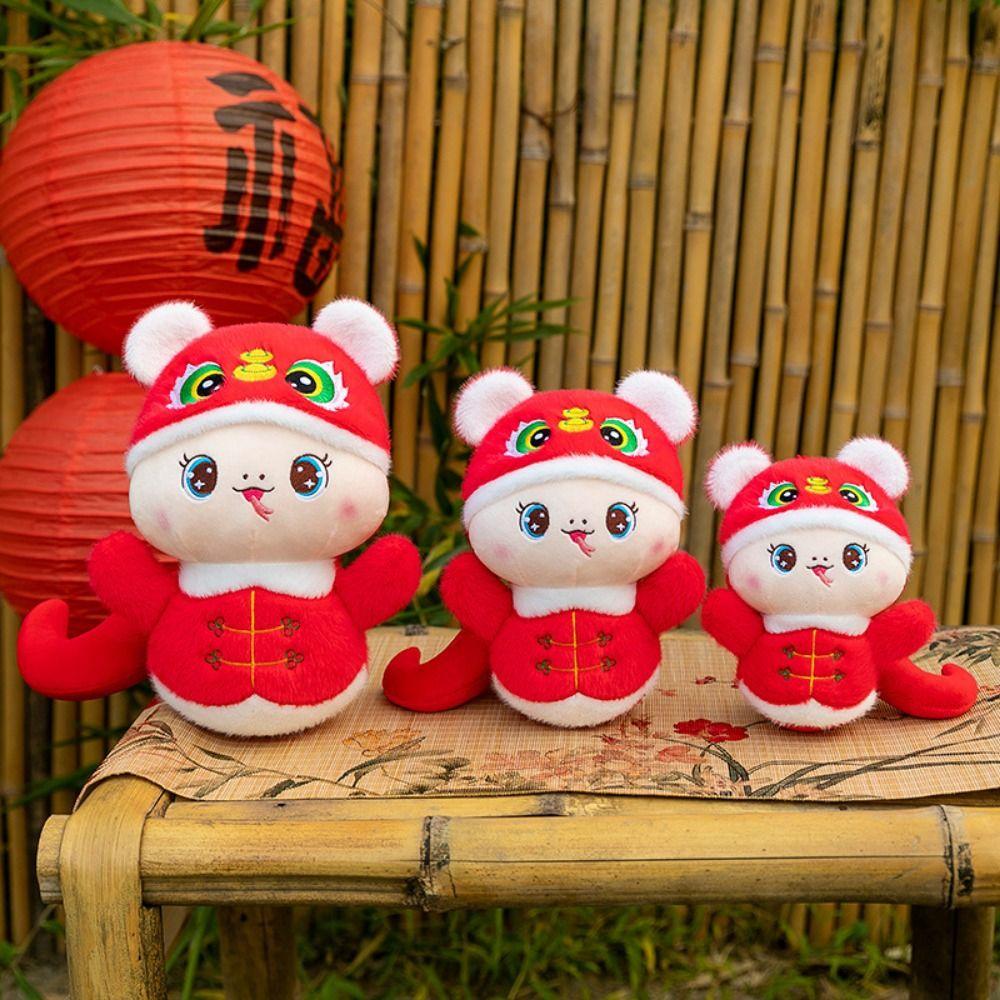 Chinese Style Snake Year Plush Toy Tiger Head Hat Lucky Snake Doll Plushies Girls Toys 20cm
Chinese Style Snake Year Plush Toy Tiger Head Hat Lucky Snake Doll Plushies Girls Toys 20cm