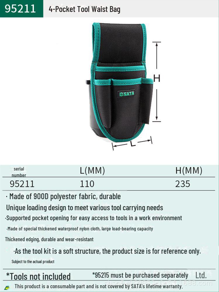 Shida прочная холщовая многофункциональная поясная сумка для инструментов для электриков 95182 4 pocket tool waist bag
Shida прочная холщовая многофункциональная поясная сумка для инструментов для электриков 95182 4 pocket tool waist bag