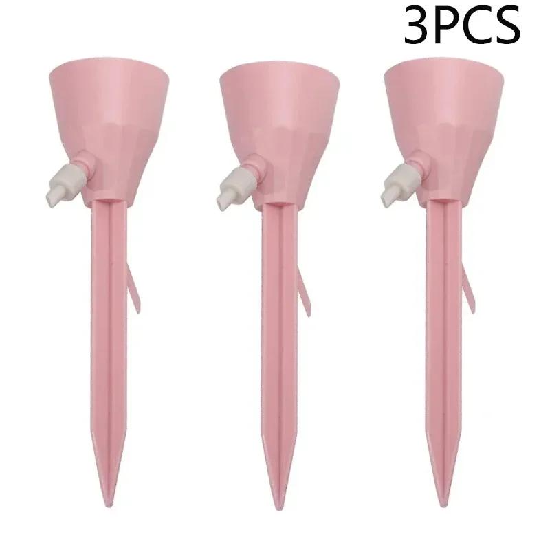 3 шт. Регулируемая система капельного орошения, автоматические самополивные шипы для растений, комнатных и уличных горшечных растений, система орошения розовый