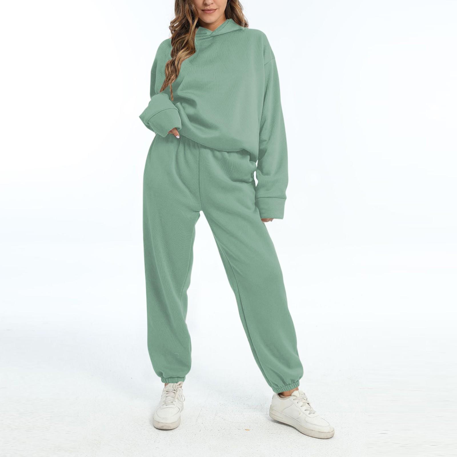 Женские комплекты из двух предметов, толстовки с длинными рукавами, пуловер, толстовка, спортивные штаны, повседневный спортивный костюм для тренировок XL зелёный
Женские комплекты из двух предметов, толстовки с длинными рукавами, пуловер, толстовка, спортивные штаны, повседневный спортивный костюм для тренировок XL зелёный