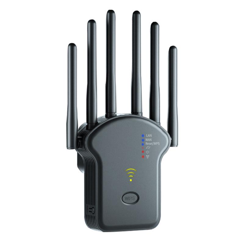 Dual-Band WiFi Signal Booster & Range Extender with Gigabit Router
Dual-Band WiFi Signal Booster & Range Extender with Gigabit Router