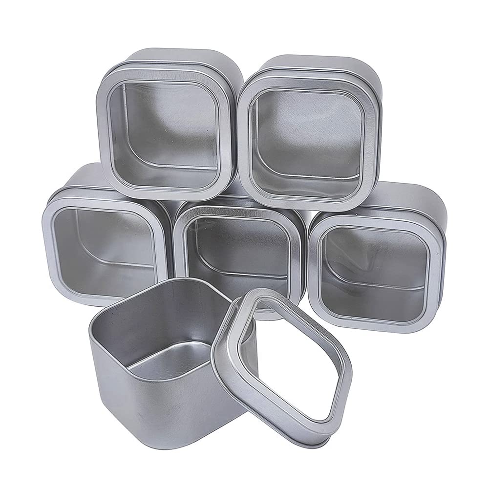 WestKaiba 6-Piece Set Tin Can Mini Box with Lid, Silver, Transparent, Square Container for Small Items, Storage, Sundries, Silver серебряный
WestKaiba 6-Piece Set Tin Can Mini Box with Lid, Silver, Transparent, Square Container for Small Items, Storage, Sundries, Silver серебряный