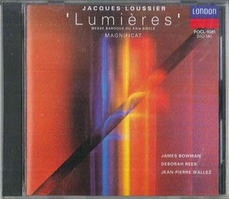 CD JACOUES LOUSSIER JAMES BOWMAN DEB Lumieres Magnificat POCL1081 LONDON Japan Obi Classical Used
CD JACOUES LOUSSIER JAMES BOWMAN DEB Lumieres Magnificat POCL1081 LONDON Japan Obi Classical Used