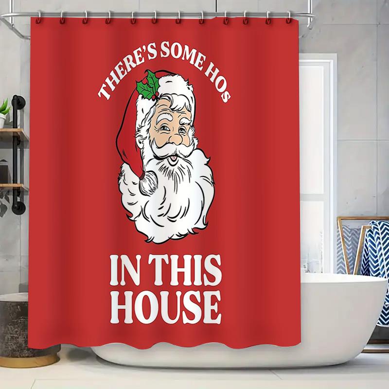 Christmas Santa Claus Shower Curtain Festive Holiday Bathroom Decor Red Stripes Waterproof Fabric Backdrop Xmas Home Party Suppl W60H190(CM)-1 Pcs
Christmas Santa Claus Shower Curtain Festive Holiday Bathroom Decor Red Stripes Waterproof Fabric Backdrop Xmas Home Party Suppl W60H190(CM)-1 Pcs