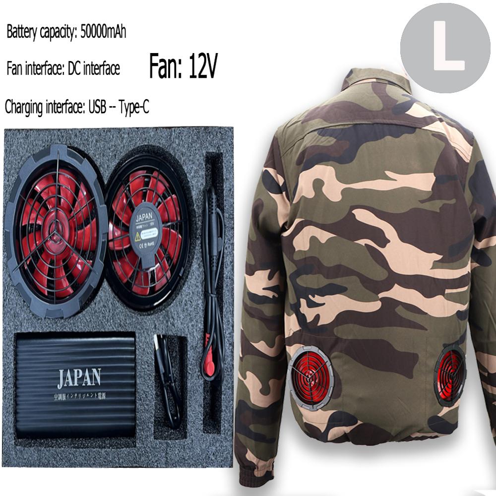camouflage Air conditioning suit set Cold fan Outdoor high temperature electric welder cooling Work uniforms
camouflage Air conditioning suit set Cold fan Outdoor high temperature electric welder cooling Work uniforms