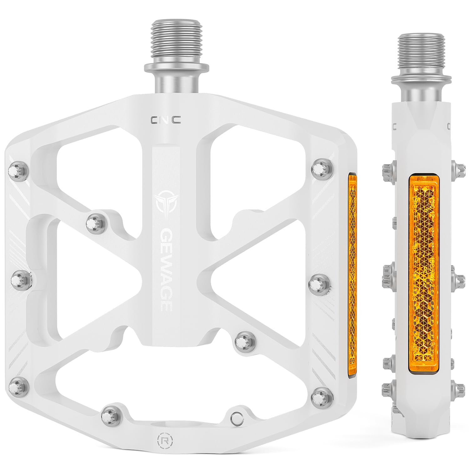 Велосипедные педали GEWAGE с плоскими 3 герметичными алюминиевыми отражателями, педали, подшипники, (ГЭ-323) (белый) белый
Велосипедные педали GEWAGE с плоскими 3 герметичными алюминиевыми отражателями, педали, подшипники, (ГЭ-323) (белый) белый