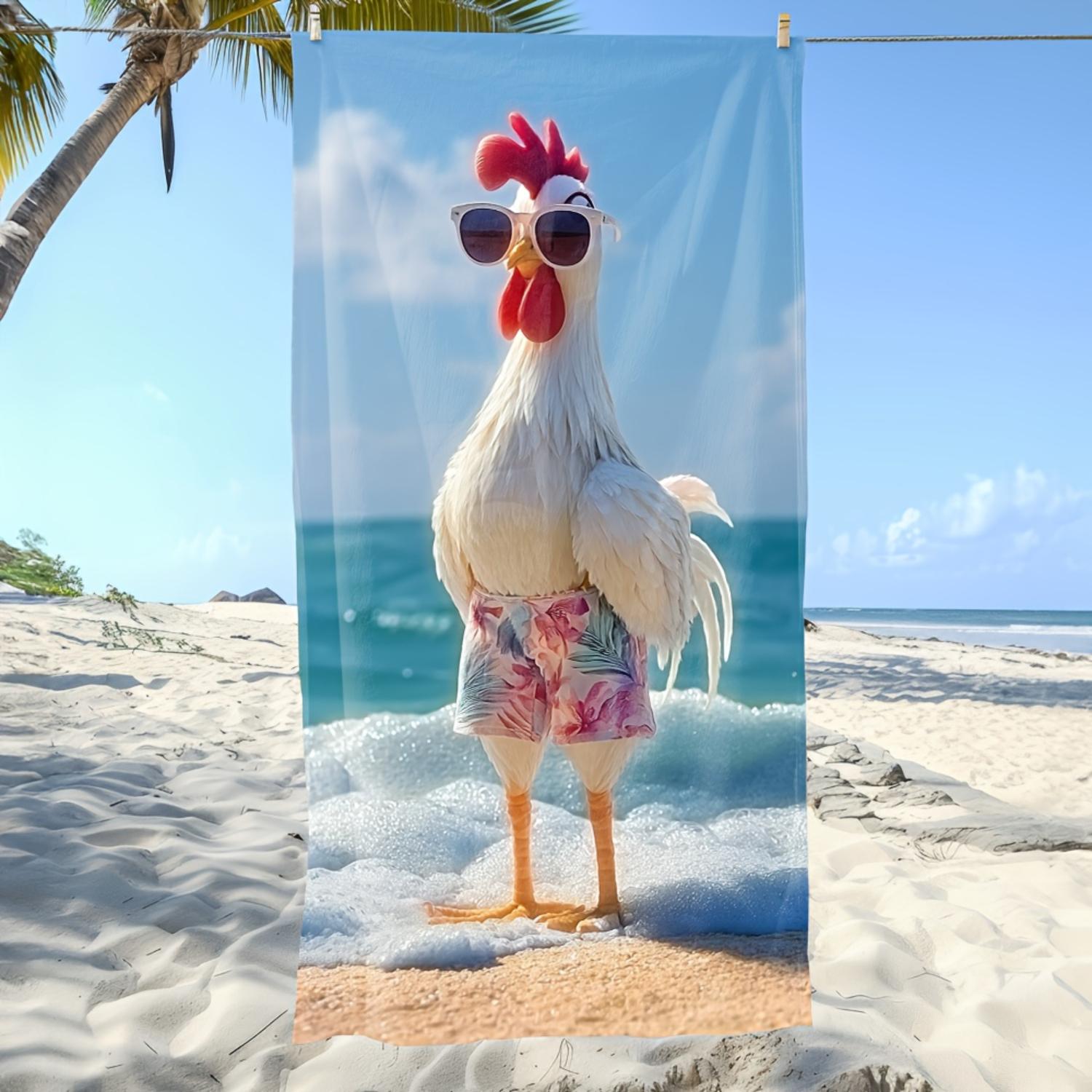 Funny Rooster Beach Towel - Lightweight Quick-Dry Large Towel for Beach, Pool & Summer Fun W40*H60(CM)
Funny Rooster Beach Towel - Lightweight Quick-Dry Large Towel for Beach, Pool & Summer Fun W40*H60(CM)