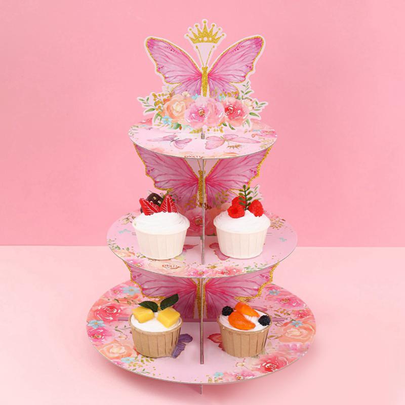 3 Tier Cake Stand Butterfly Party Cake Display Stand Birthday Cupcake Butterfly Party Decoration For Kid Dessert Cake Rack рожевий
3 Tier Cake Stand Butterfly Party Cake Display Stand Birthday Cupcake Butterfly Party Decoration For Kid Dessert Cake Rack рожевий