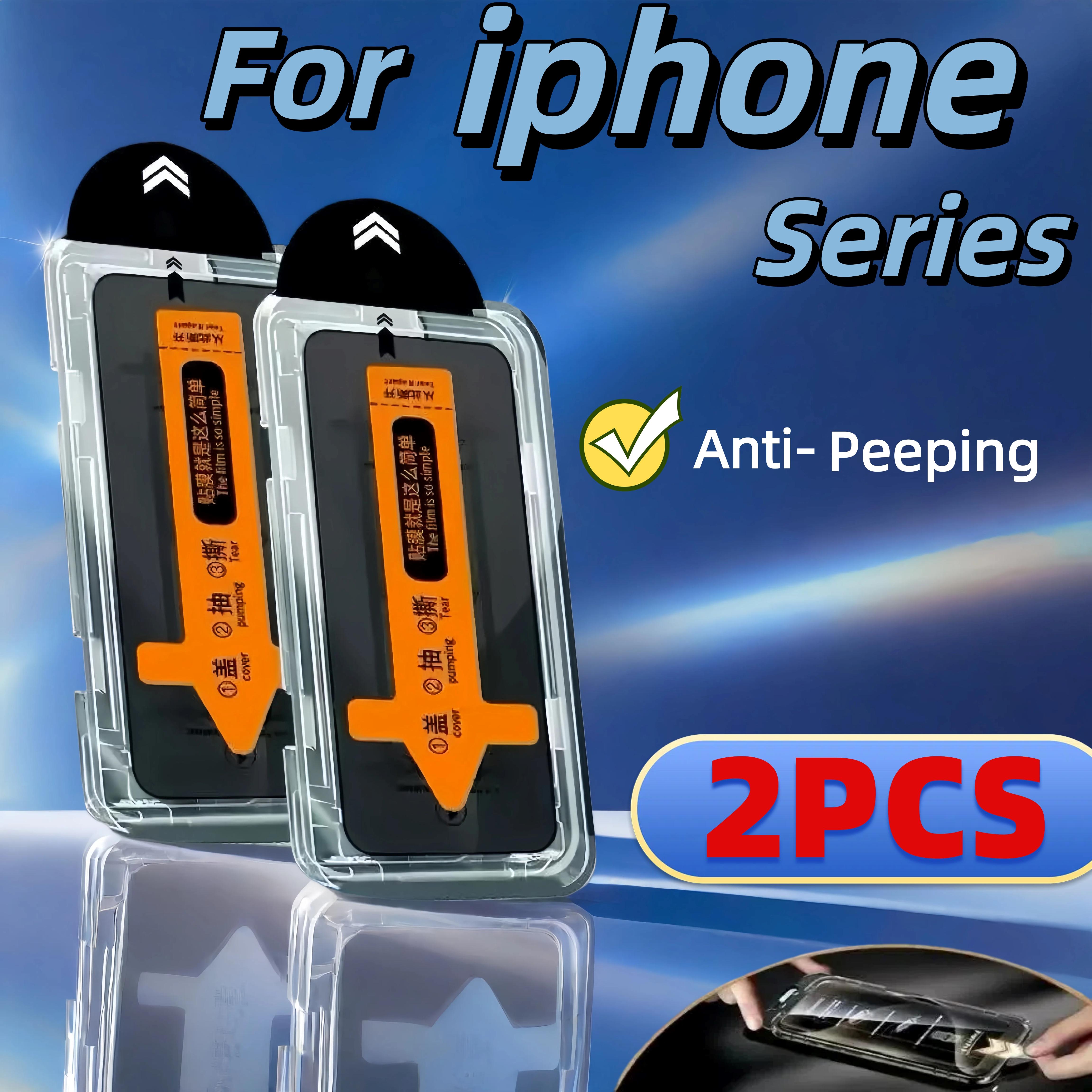 iPhone Tempered Glass Screen Protector 2pcs Anti-Voyeur For 17 16 15 Pro Max 14 Plus 13 12 Mini 11 XR XS HD Clear iPhone 15 Pro Max
iPhone Tempered Glass Screen Protector 2pcs Anti-Voyeur For 17 16 15 Pro Max 14 Plus 13 12 Mini 11 XR XS HD Clear iPhone 15 Pro Max