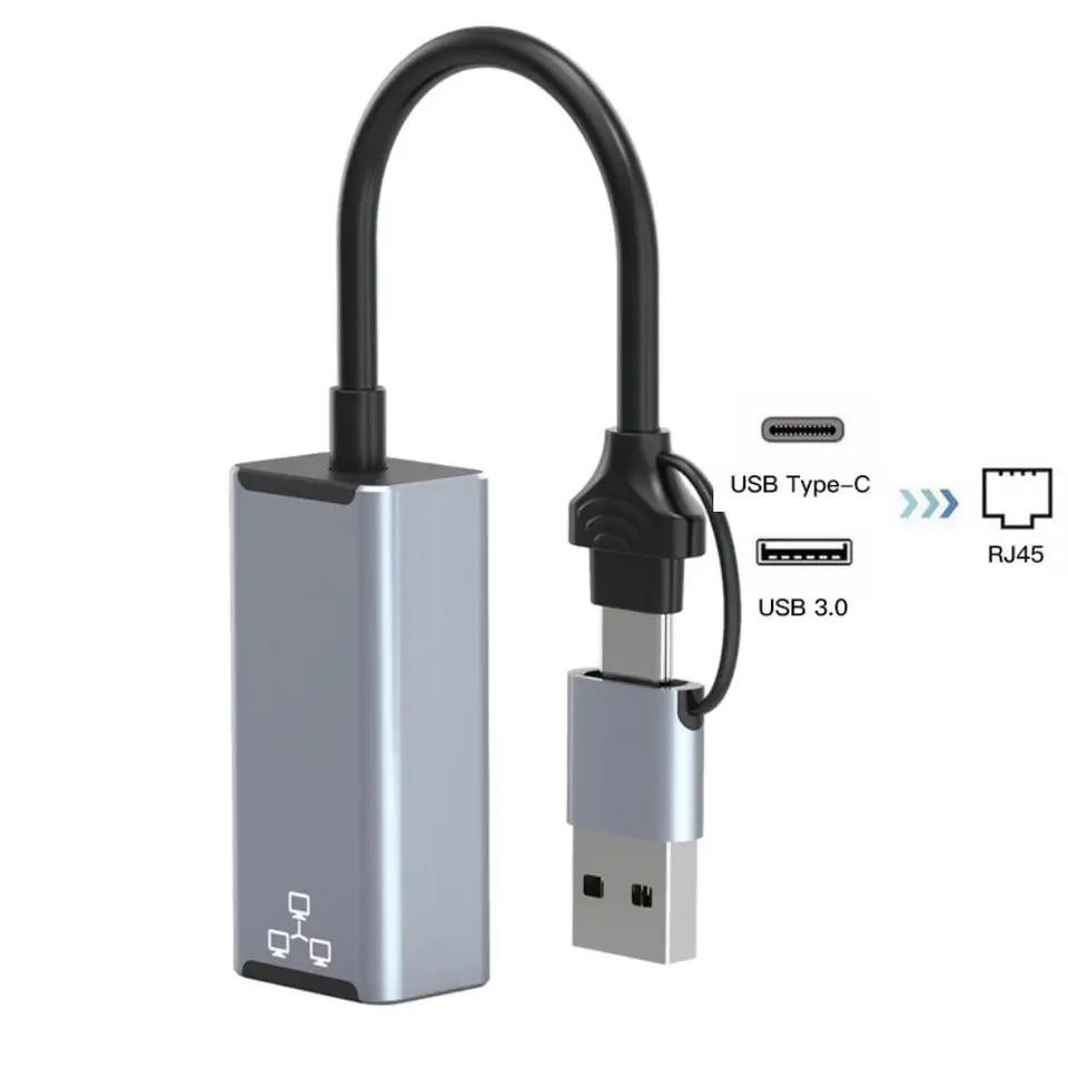Мережева карта 1000 Мбіт/с Портативний адаптер USB 3.0 Type-C Ethernet до RJ45 з подвійним інтерфейсом для Macbook, ноутбука, планшета
Мережева карта 1000 Мбіт/с Портативний адаптер USB 3.0 Type-C Ethernet до RJ45 з подвійним інтерфейсом для Macbook, ноутбука, планшета