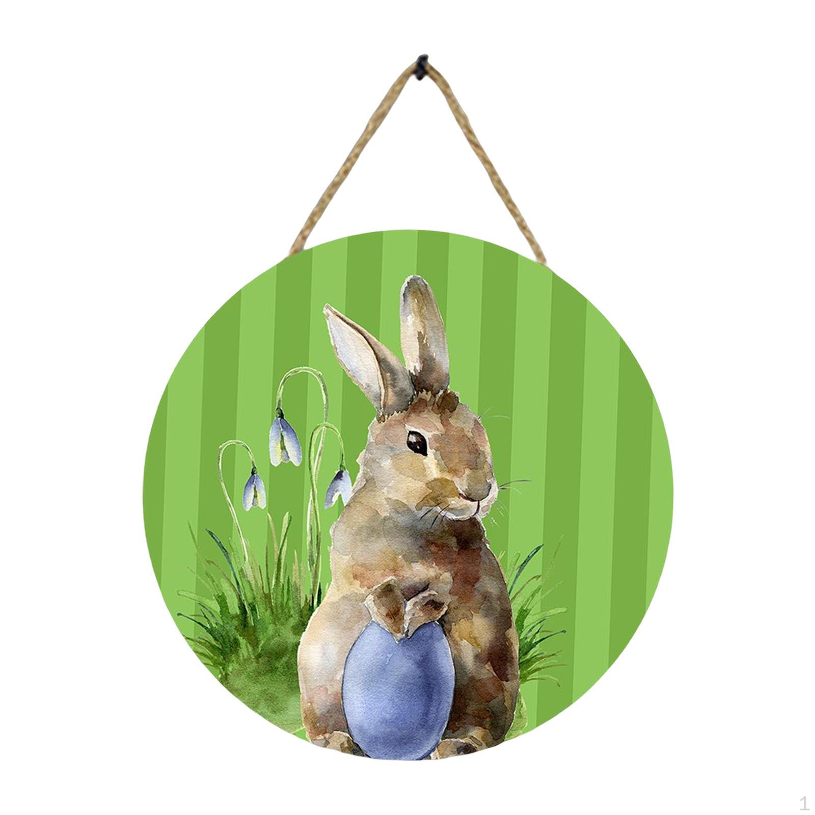 Easter Bunny Wooden Hanging Sign - Charming Front Door Decoration Style D
Easter Bunny Wooden Hanging Sign - Charming Front Door Decoration Style D