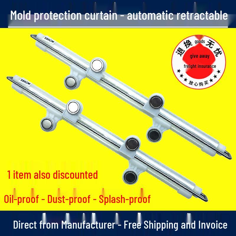 Mold Protection Side Shield: Retractable, Transparent, Thicken Film with Magnetic Adsorption & Leak-Proof Design. Order 1 for 1 Set, Recommend 2 Sets per Machine
Mold Protection Side Shield: Retractable, Transparent, Thicken Film with Magnetic Adsorption & Leak-Proof Design. Order 1 for 1 Set, Recommend 2 Sets per Machine