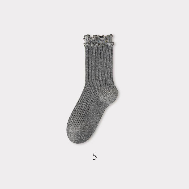 Lolita Autumn Outerwear Accessories Embroidered, Flanged, Black Fungus, Lace, Fabric Label, School-style Versatile Mid-calf Women s Socks 1 pair
Lolita Autumn Outerwear Accessories Embroidered, Flanged, Black Fungus, Lace, Fabric Label, School-style Versatile Mid-calf Women s Socks 1 pair