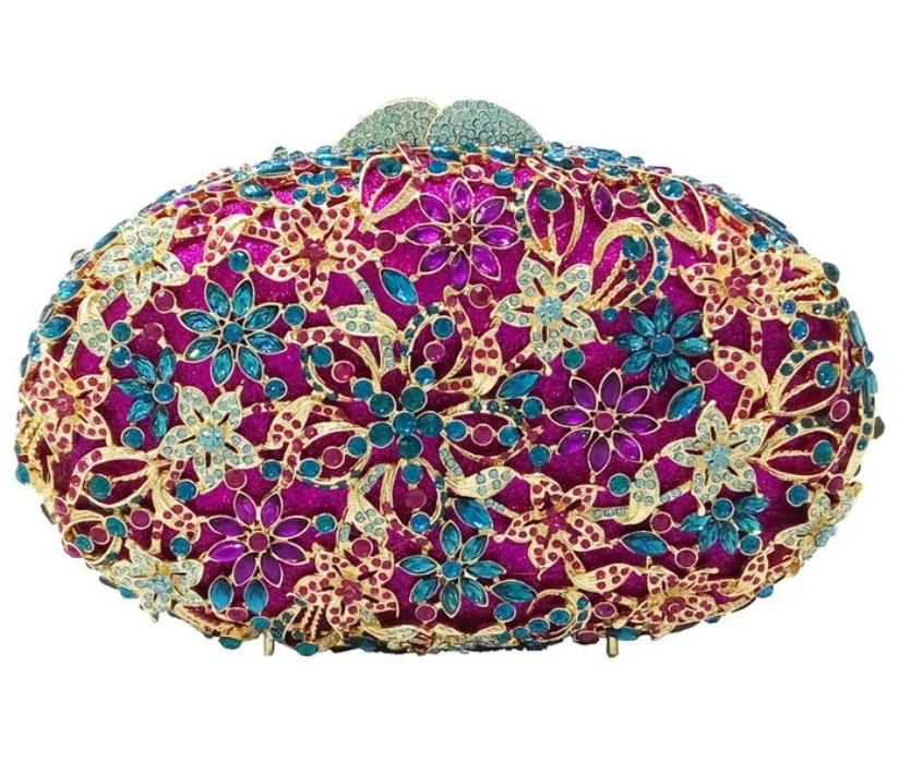 Boutique De FGG Colorful Gold Women Crystal Clutch Purse Flower Evening Bags Wedding Party Mianudiere Clutch Handbags and Purses Mini Clutch
Boutique De FGG Colorful Gold Women Crystal Clutch Purse Flower Evening Bags Wedding Party Mianudiere Clutch Handbags and Purses Mini Clutch