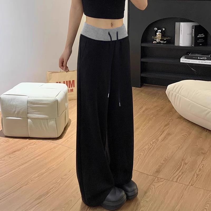 Women s Pants Spring and Summer Thin High Waist Loose Pregnancy Without Slimming Belly American Contrasting Wide-leg Pants Autumn Casual Pants M чёрный
Women s Pants Spring and Summer Thin High Waist Loose Pregnancy Without Slimming Belly American Contrasting Wide-leg Pants Autumn Casual Pants M чёрный