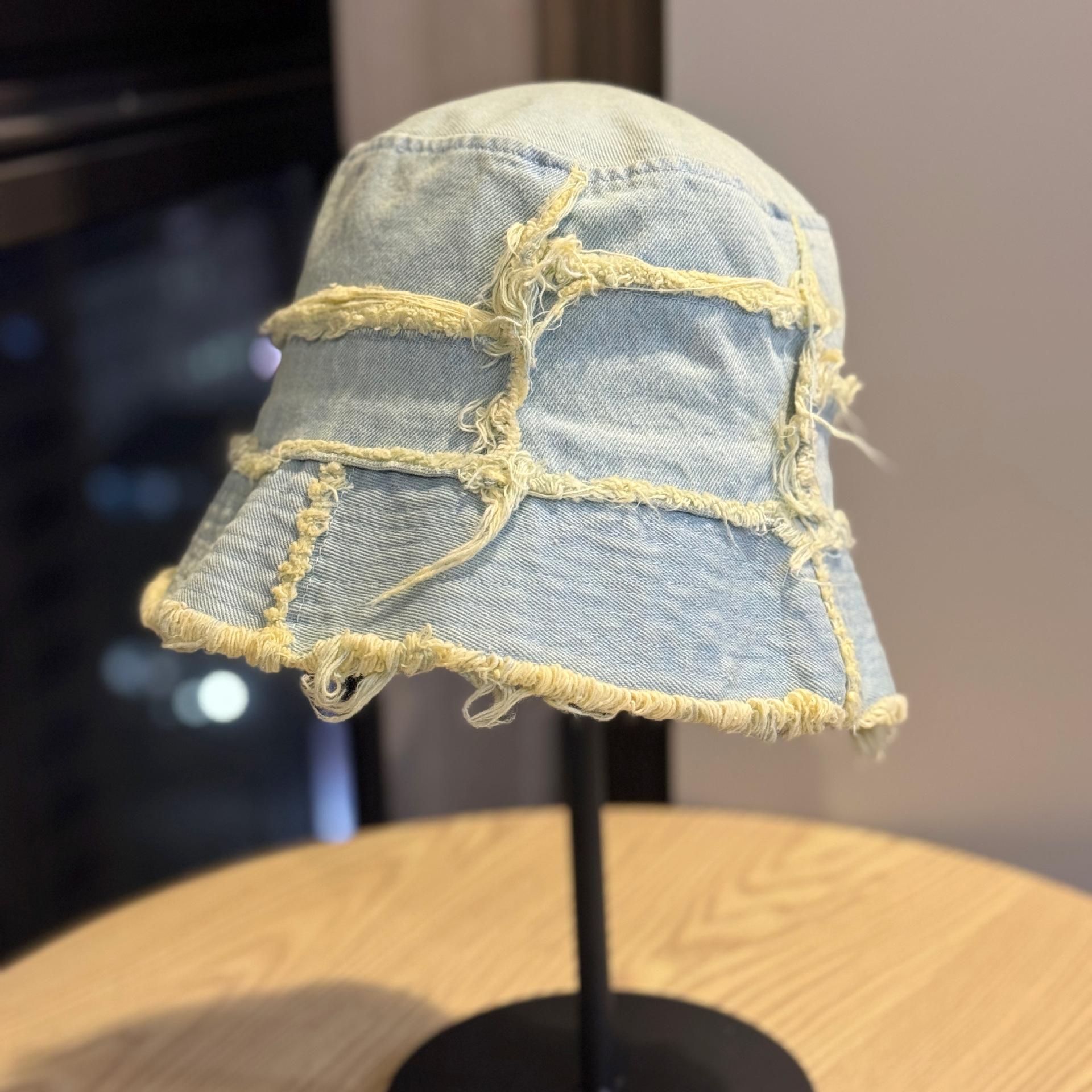 New Japanese-style niche denim patchwork frayed edge fisherman hat for women2026Fashionable and versatile bucket hat that makes your face look Adult54-60Adjustable светло-синий
New Japanese-style niche denim patchwork frayed edge fisherman hat for women2026Fashionable and versatile bucket hat that makes your face look Adult54-60Adjustable светло-синий