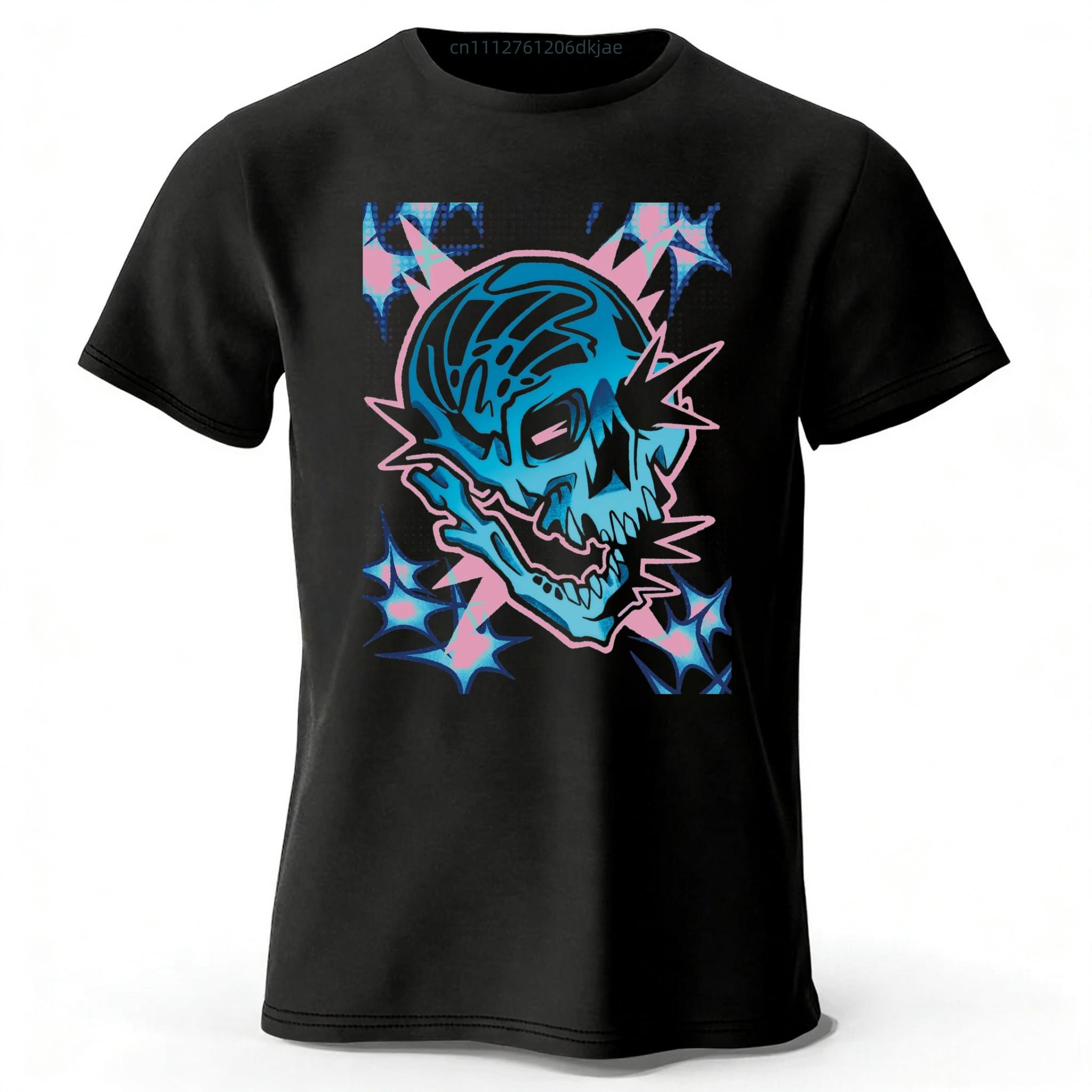 Electric Rock Hip-hop Style Skeleton Print Cotton Short Sleeves Loose Oversized Fashionable Casual T-shirt Street Style Top XL чорний
Electric Rock Hip-hop Style Skeleton Print Cotton Short Sleeves Loose Oversized Fashionable Casual T-shirt Street Style Top XL чорний