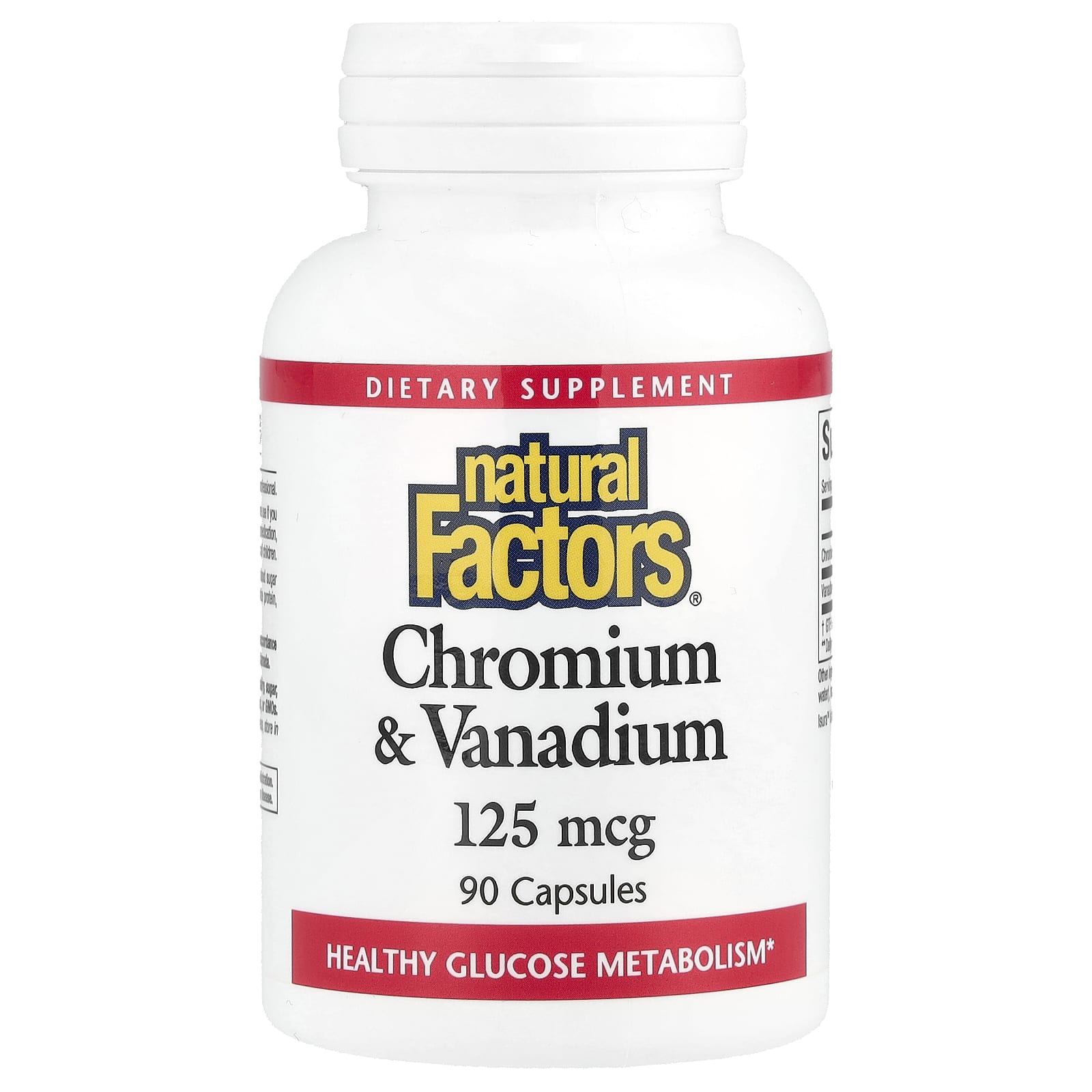 Chromium & Vanadium, 125Mcg, 90 Capsules
Chromium & Vanadium, 125Mcg, 90 Capsules