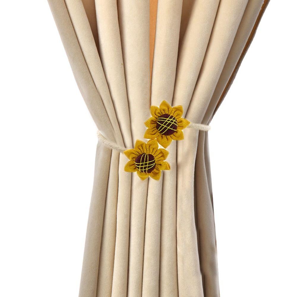 2PCS Curtain Holder Sunflower Curtain Tieback Flower Shape Curtain Clip Curtain Buckle Home Decor 2PCS
2PCS Curtain Holder Sunflower Curtain Tieback Flower Shape Curtain Clip Curtain Buckle Home Decor 2PCS