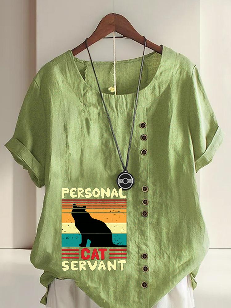 Women s Fashion Black Cat Print Shot Sleeve T-shirt Loose Cotton Shirt Casual Loose Summer Blouse Tops Plus Size 5XL зелений
Women s Fashion Black Cat Print Shot Sleeve T-shirt Loose Cotton Shirt Casual Loose Summer Blouse Tops Plus Size 5XL зелений