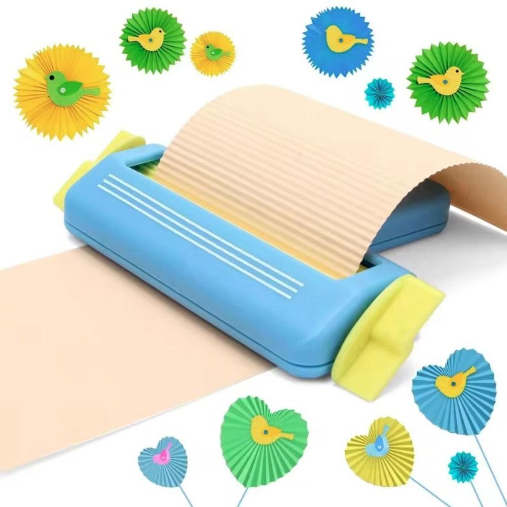 DIY Paper Crimper Machine Labor-saving Craft Paper-Cut Durable Gift Wrapping Paper Roll Handmade Blue-Straight Line
DIY Paper Crimper Machine Labor-saving Craft Paper-Cut Durable Gift Wrapping Paper Roll Handmade Blue-Straight Line