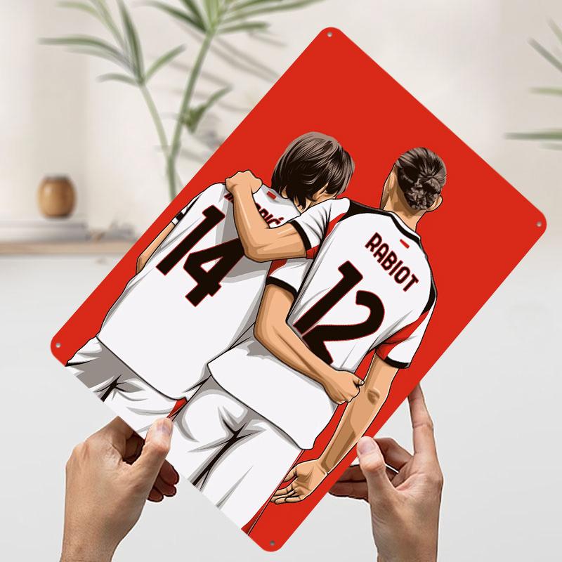 Luka Modric and Adrien Rabiot Metal Poster Customized Wall Art Retro Vintage Tinplate Signs for Man Cave Desk Decor Wand Deko 7.9x11.8In(20x30cm)
Luka Modric and Adrien Rabiot Metal Poster Customized Wall Art Retro Vintage Tinplate Signs for Man Cave Desk Decor Wand Deko 7.9x11.8In(20x30cm)