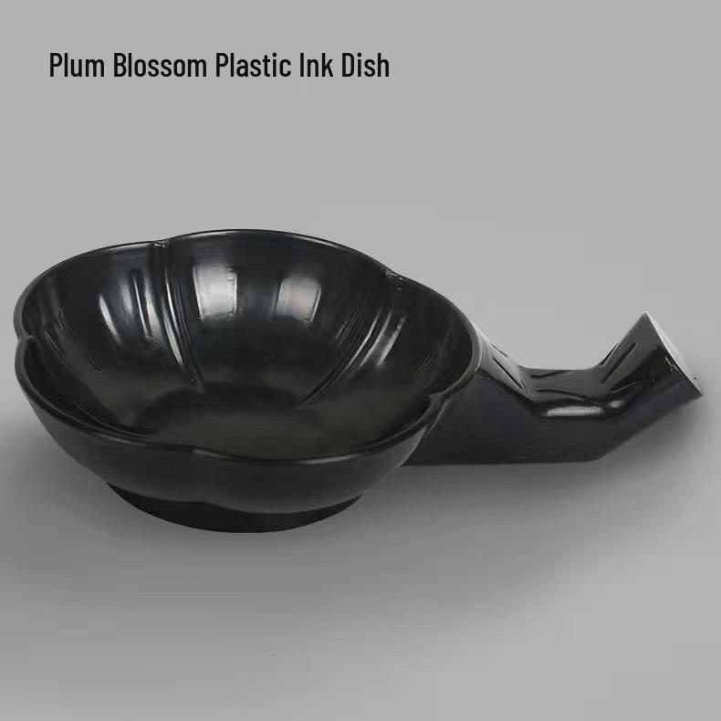 Plum Blossom Ceramic Ink & Brush Rest - Multifunctional Calligraphy Dish with Inkwell and Brush Washer
Plum Blossom Ceramic Ink & Brush Rest - Multifunctional Calligraphy Dish with Inkwell and Brush Washer