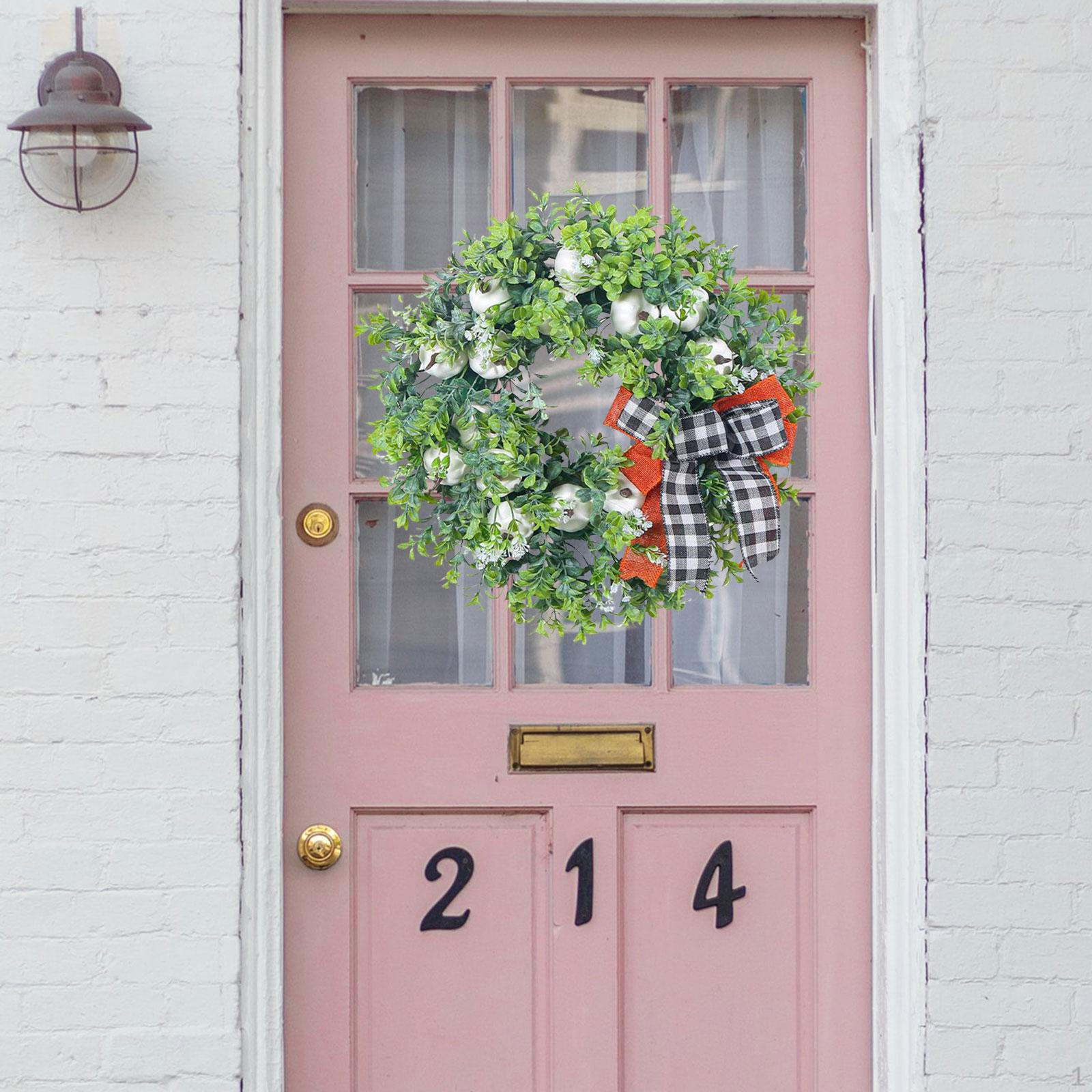 Eucalyptus Pumpkin Wreath Fall for Front Door Circle 15.75inch Greenery Leaves Artificial
Eucalyptus Pumpkin Wreath Fall for Front Door Circle 15.75inch Greenery Leaves Artificial
