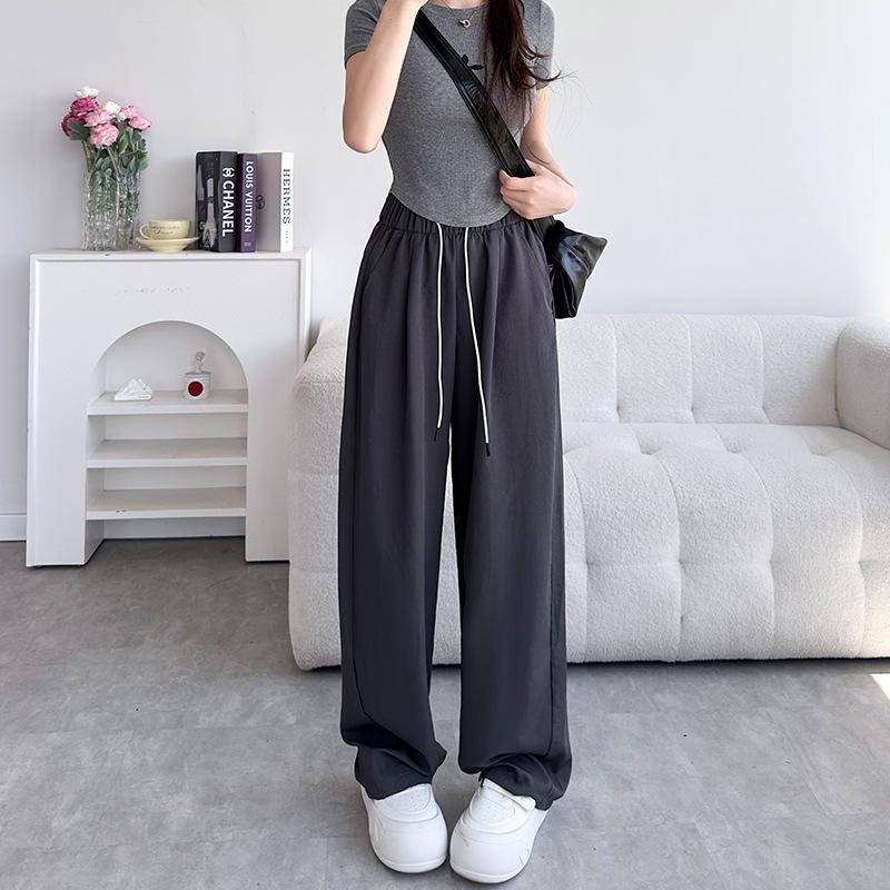 Grey Sports Wide-leg Pants Women s Summer Thin New Drape Loose Ice Silk Quick-drying Banana Machete Pants. XL
Grey Sports Wide-leg Pants Women s Summer Thin New Drape Loose Ice Silk Quick-drying Banana Machete Pants. XL