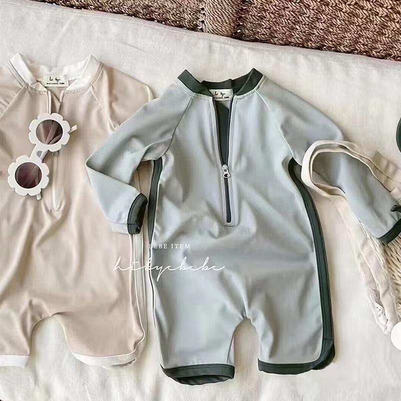 Зеленый слитный купальник с длинным рукавом для детей 1-6 лет - Большой размер, Скромный дизайн 110 cm
Зеленый слитный купальник с длинным рукавом для детей 1-6 лет - Большой размер, Скромный дизайн 110 cm