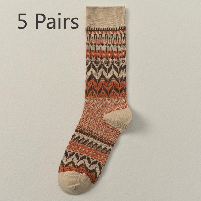 5 пар женских весенне-осенних модных новых этнических носков-труб с защитой от ветра 5 Pairs бежевый
5 пар женских весенне-осенних модных новых этнических носков-труб с защитой от ветра 5 Pairs бежевый