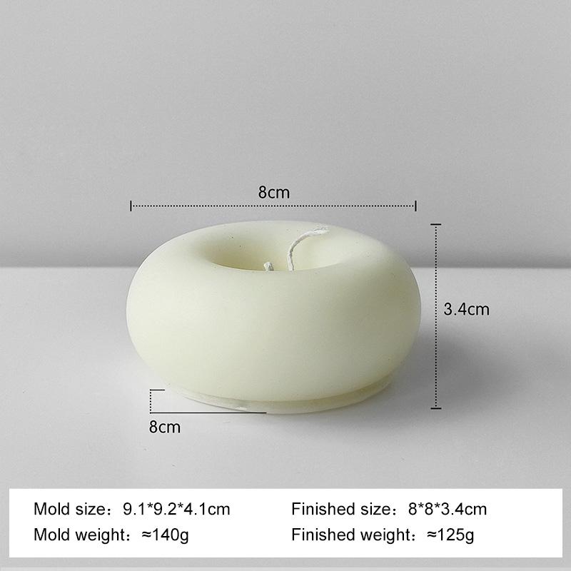 Handmade Aroma Candle Donut Mould Geometric Stack Donut Plaster Resin Ornament Silicone Mould Candle Making Supplies
Handmade Aroma Candle Donut Mould Geometric Stack Donut Plaster Resin Ornament Silicone Mould Candle Making Supplies