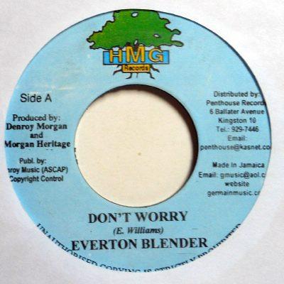 7inch Record EVERTON BLENDER DETERMINE Dont Worry African Thing NONE HMG Records 2001 Jamaica Reggae Ska Dub Used
7inch Record EVERTON BLENDER DETERMINE Dont Worry African Thing NONE HMG Records 2001 Jamaica Reggae Ska Dub Used