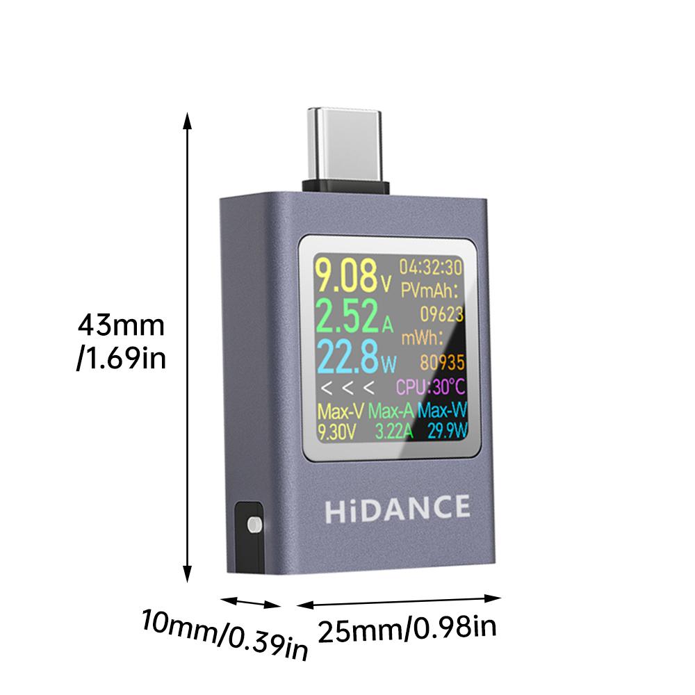 DC 4.5-50V 0-12A PD3.1 Digital Display DC Voltage Ammeter Power Meter Type-c Cell Phone Charging Tester Detector
DC 4.5-50V 0-12A PD3.1 Digital Display DC Voltage Ammeter Power Meter Type-c Cell Phone Charging Tester Detector