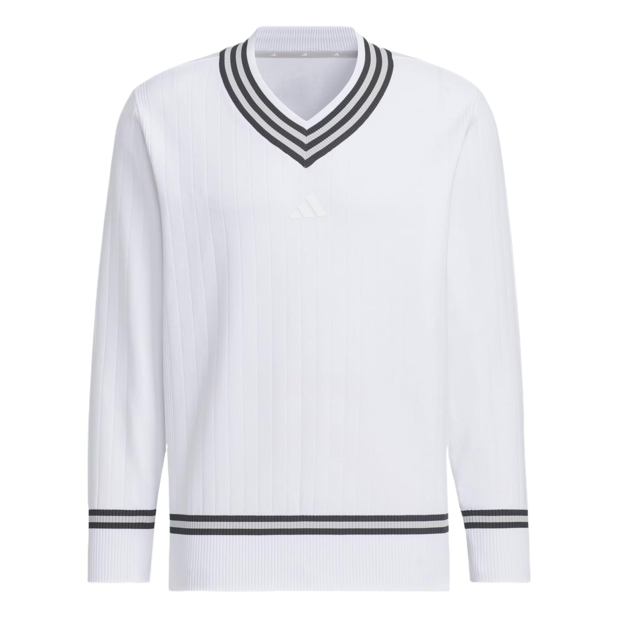 Adidas V-Neck Pullover Sweatshirt Soft Comfortable Skin-Friendly Solid Color Striped Men Sweatshirt White JE8309 S
Adidas V-Neck Pullover Sweatshirt Soft Comfortable Skin-Friendly Solid Color Striped Men Sweatshirt White JE8309 S