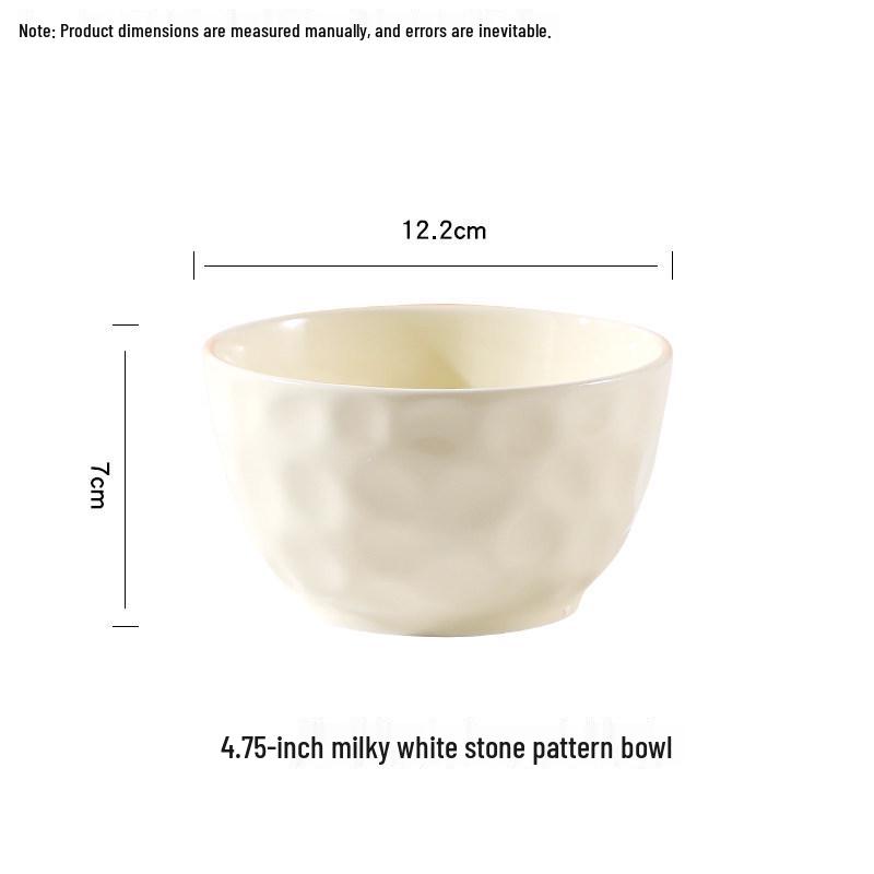 Cream Style 10-Piece Ceramic Rice Bowl Set: Round & Square Plates, Creative Internet Celebrity Tableware
Cream Style 10-Piece Ceramic Rice Bowl Set: Round & Square Plates, Creative Internet Celebrity Tableware