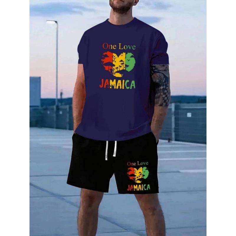 Мужской комплект с шортами и футболкой с коротким рукавом с принтом Letter Love, летний, повседневный, для мужчин, топ, для занятий спортом на открытом воздухе, мужские пляжные шорты 6XL
Мужской комплект с шортами и футболкой с коротким рукавом с принтом Letter Love, летний, повседневный, для мужчин, топ, для занятий спортом на открытом воздухе, мужские пляжные шорты 6XL