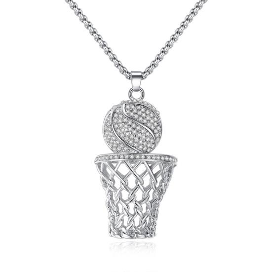 Casual Unisex Jewelry Hip Hop Baskateball Hoop Pendant Long Chain Necklace серебряный
Casual Unisex Jewelry Hip Hop Baskateball Hoop Pendant Long Chain Necklace серебряный